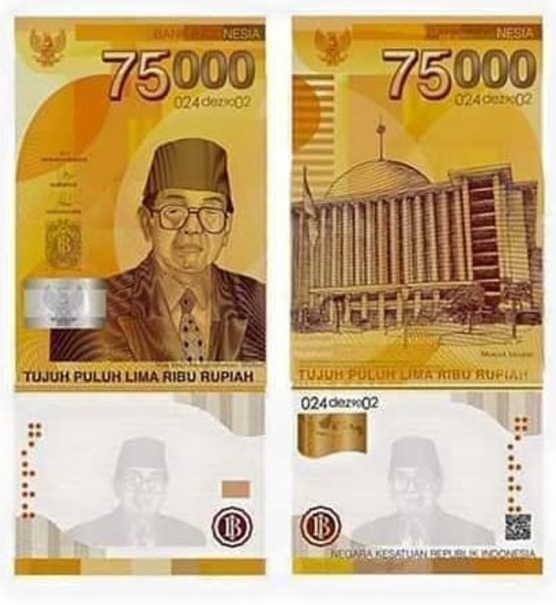  Uang  dan Kemerdekaan Seri 75 Tahun Kemerdekaan Bergambar 